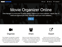 Tablet Screenshot of filmsmanager.com